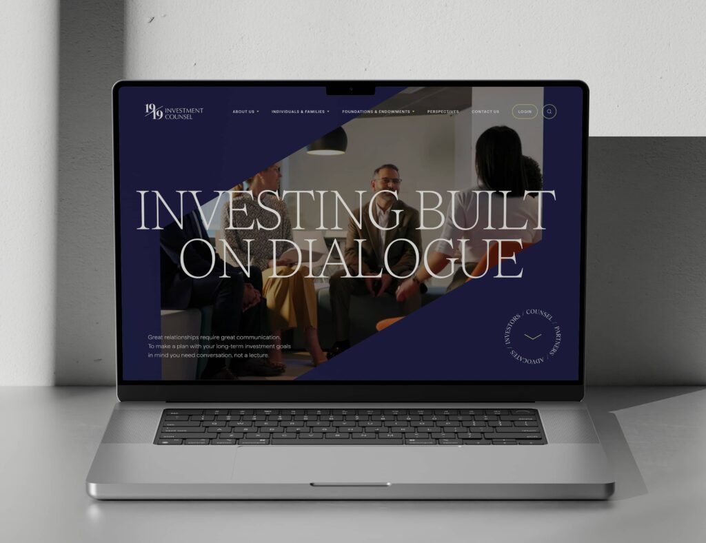 Pitcairn homepage on laptop