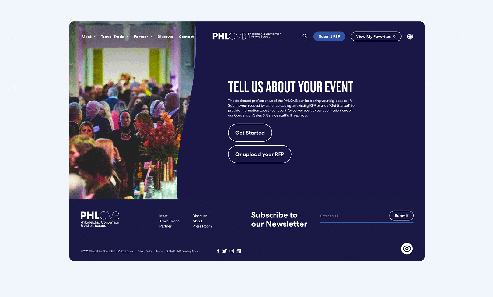 philadelphia convention & visitors bureau stepped form