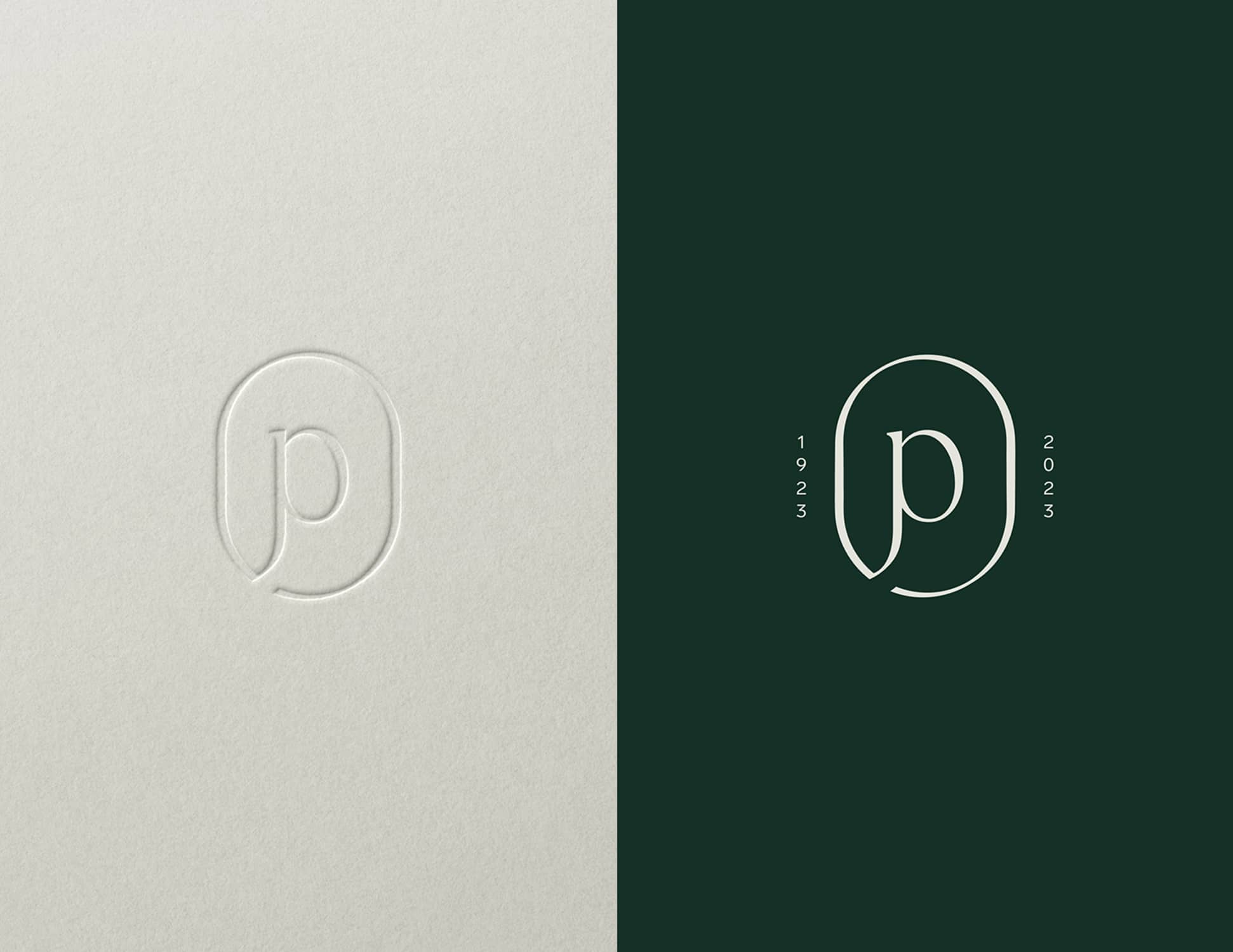 Logo mark overlaying example of solid color