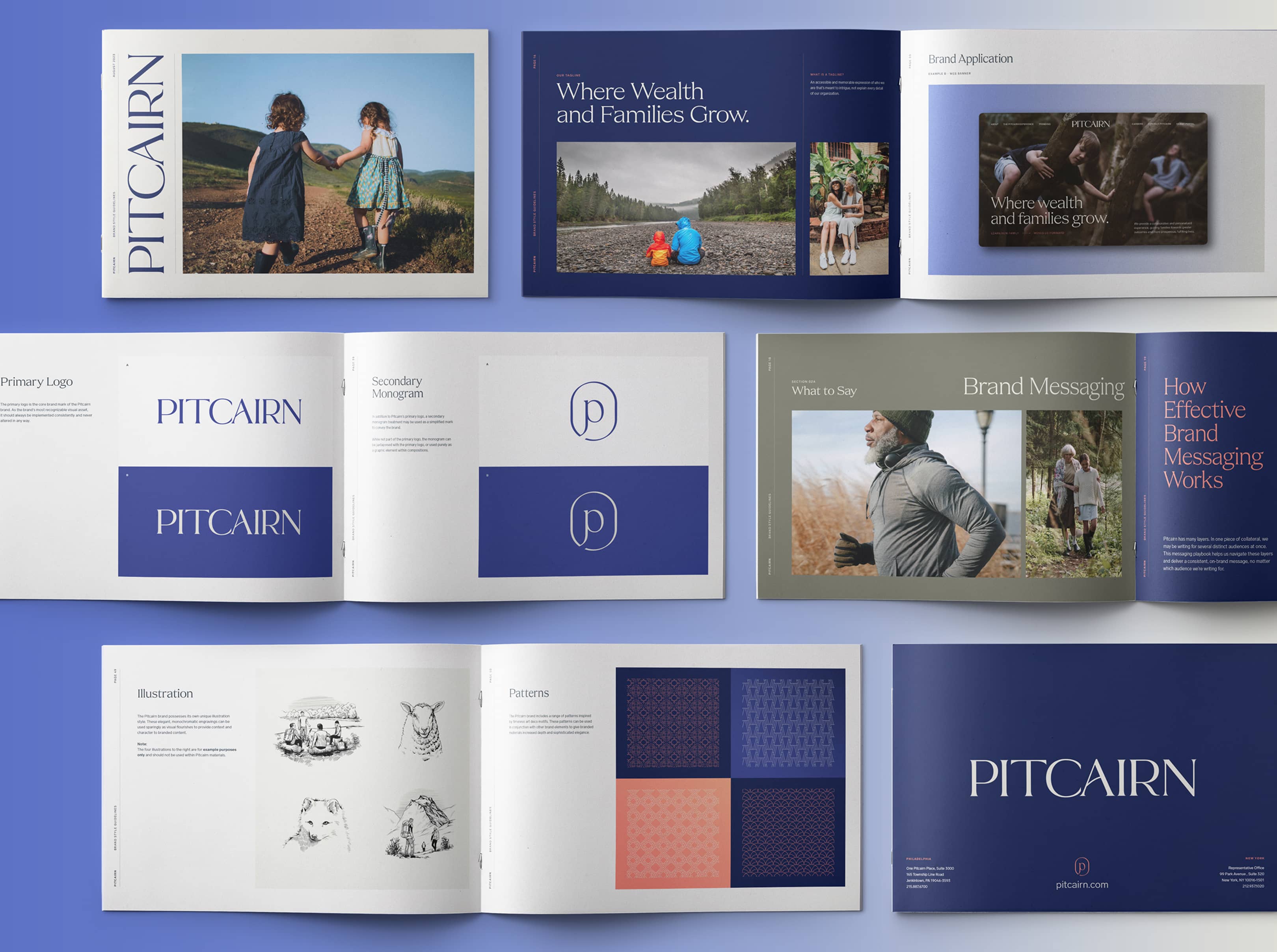Pitcairn style guide mockup