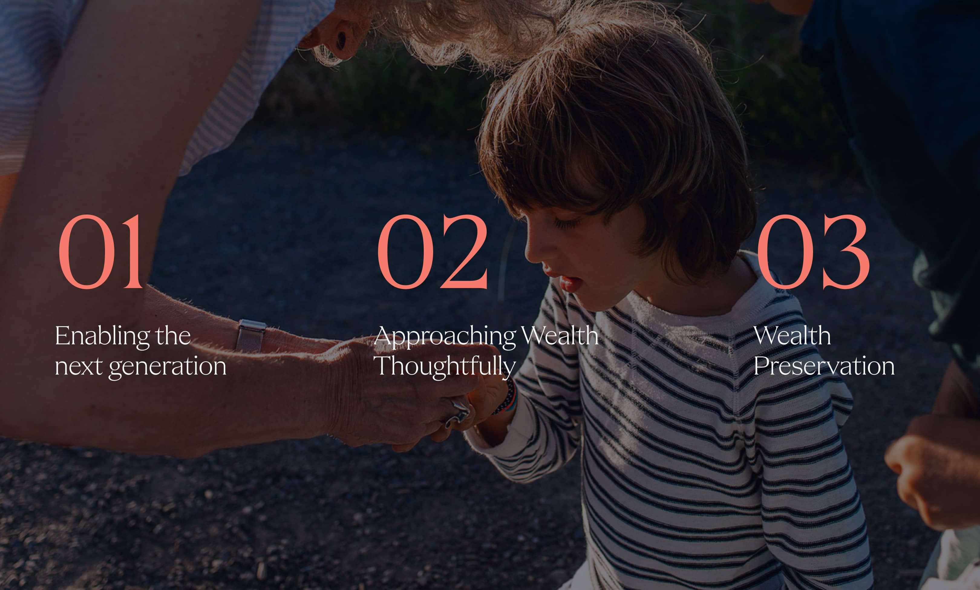 Three major concerns overlaying image