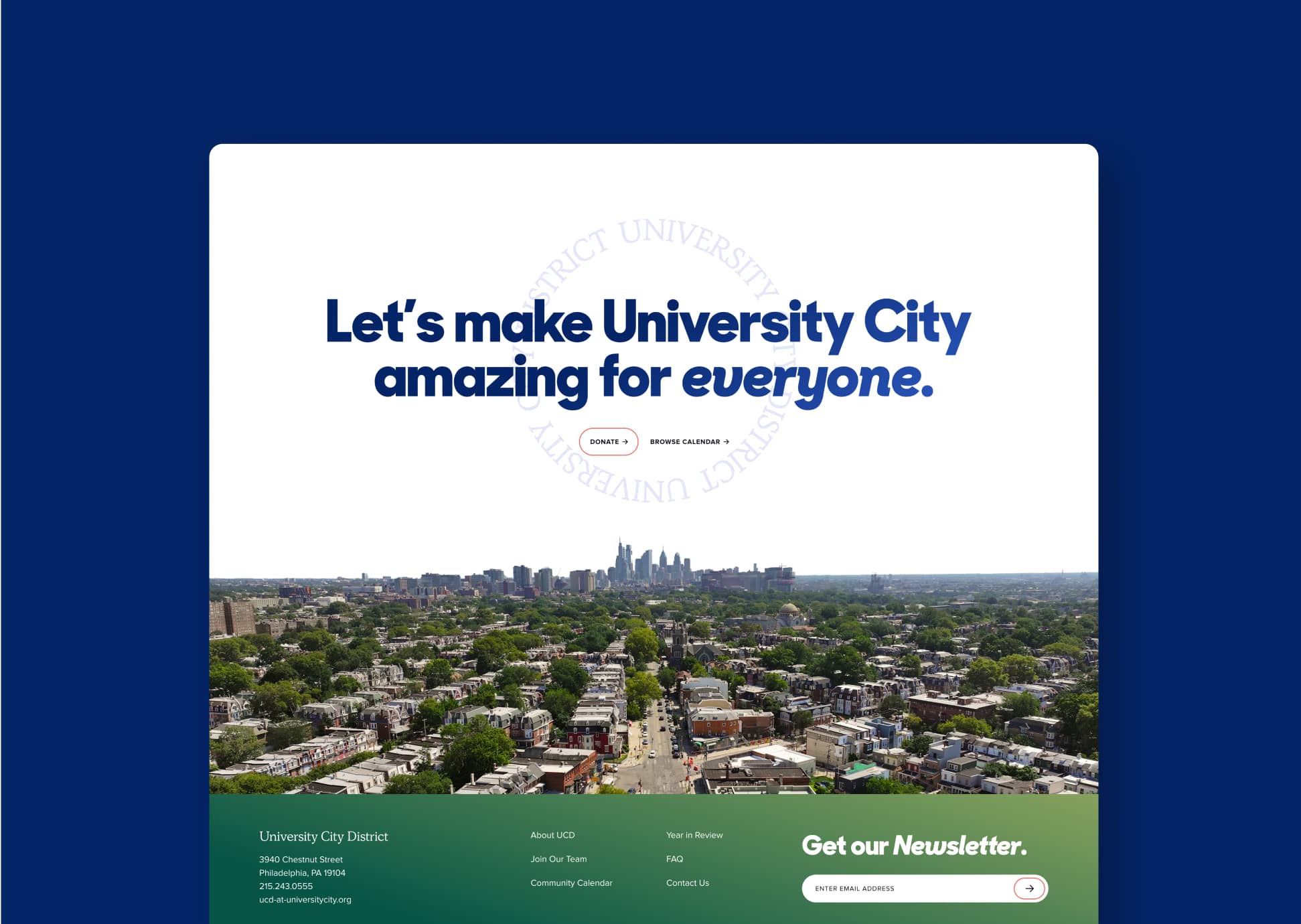 University City Website Design