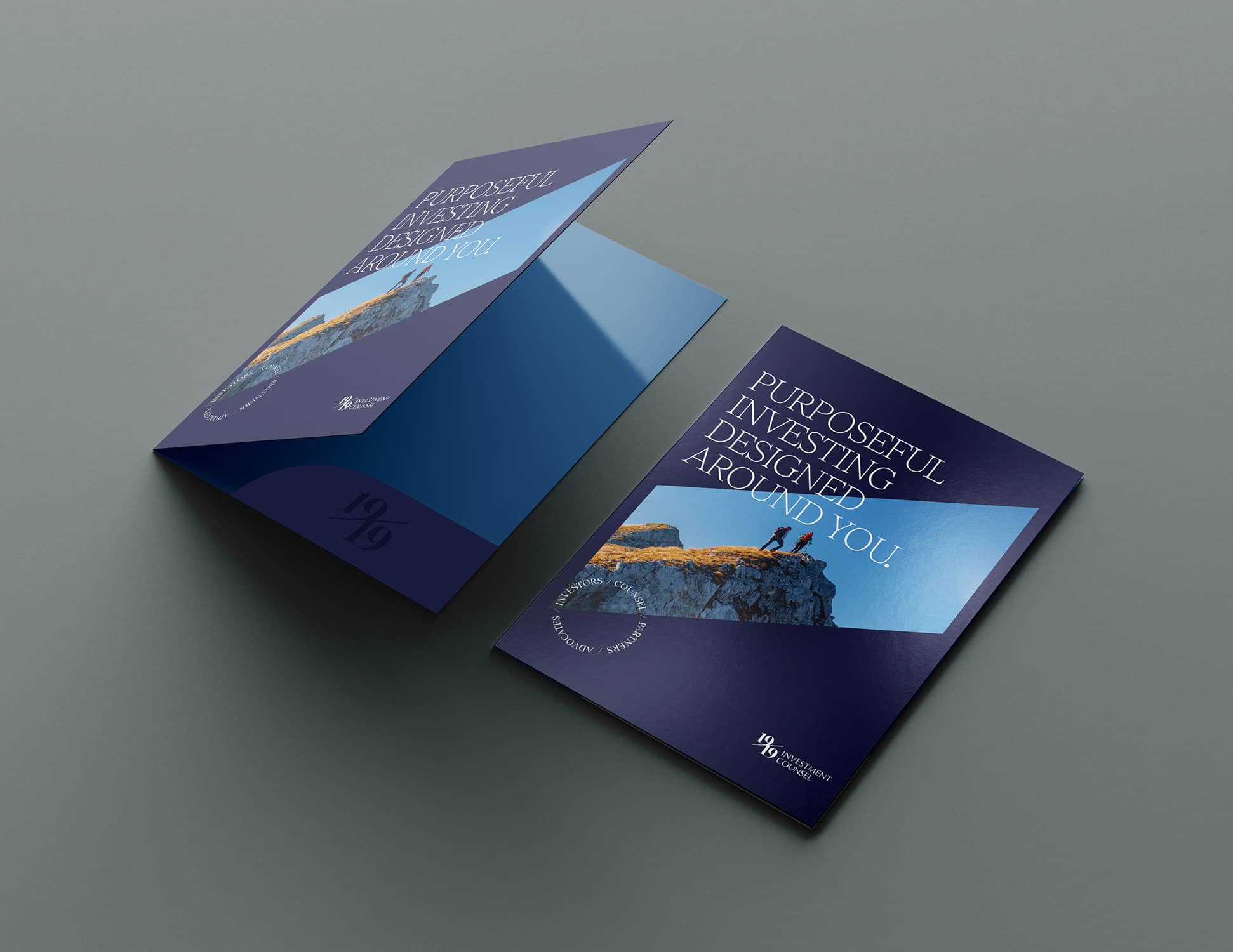1919 Investment Counsel pocket folder mockup