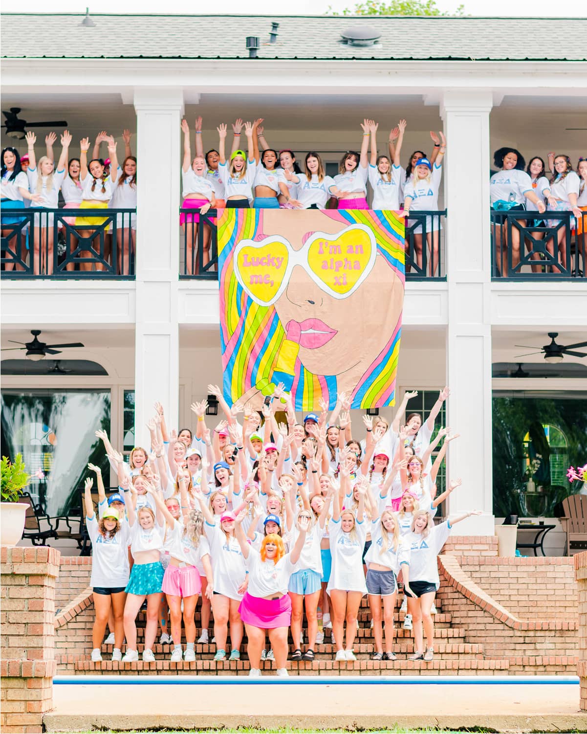 Alpha Xi Delta Sisters at Chapter House