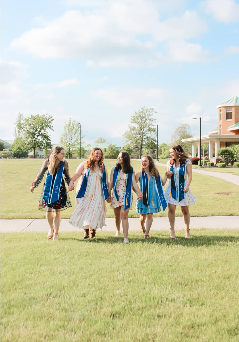 Alpha Xi Delta Sisters at Graduation