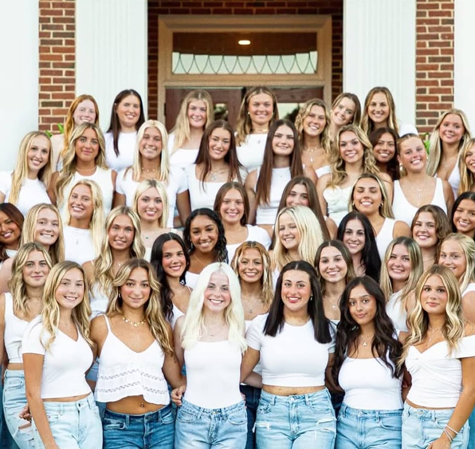 Alpha Xi Delta Chapter House Posing