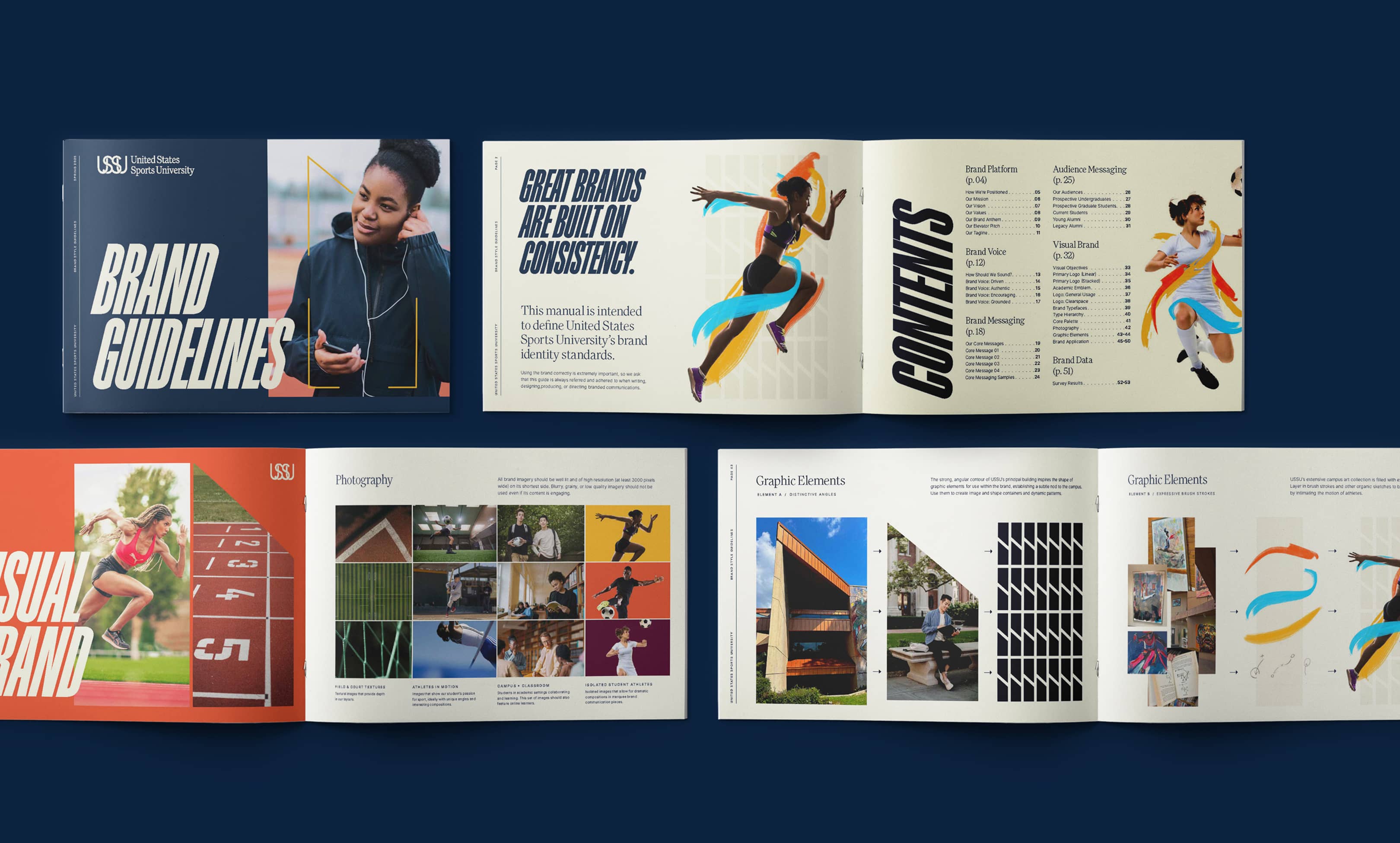 USSU brand book mockup