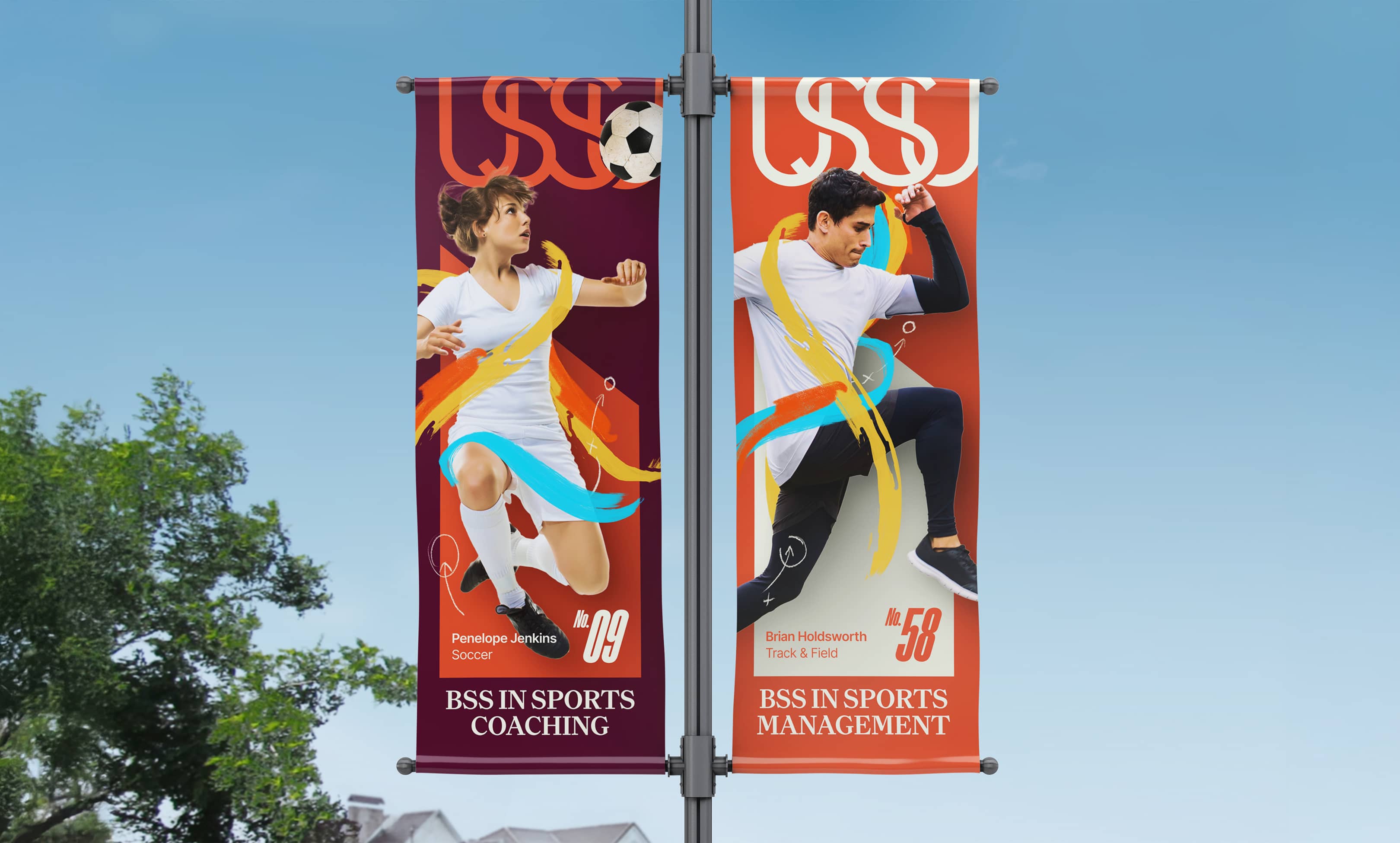 USSU flag poster mockup