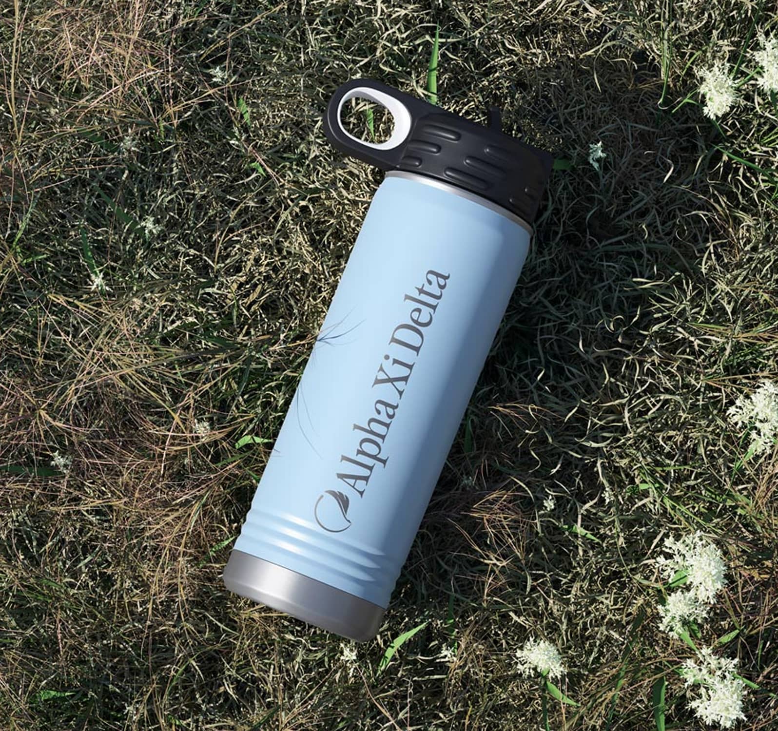 Alpha Xi Delta Visual Identity Application Waterbottle