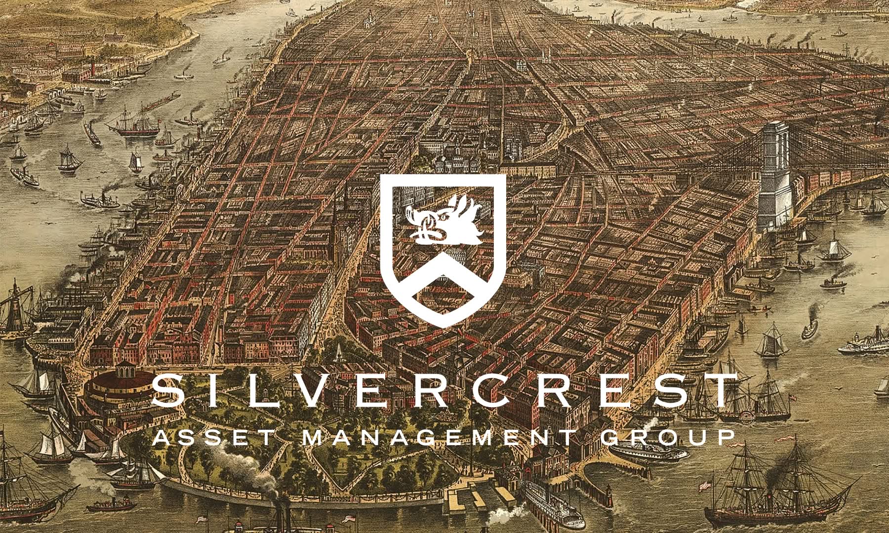 Illustrated map with logo overlayed on top