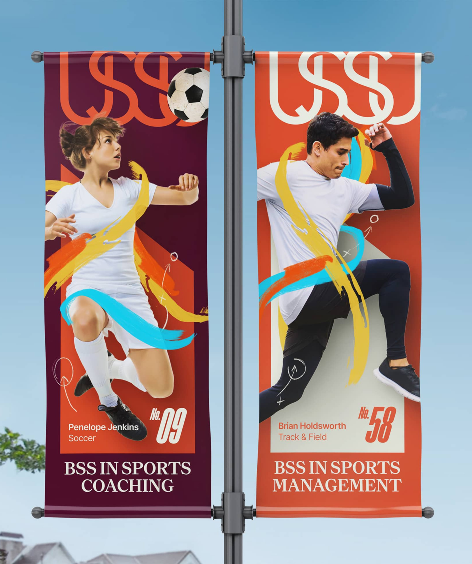 USSU flag poster mockup
