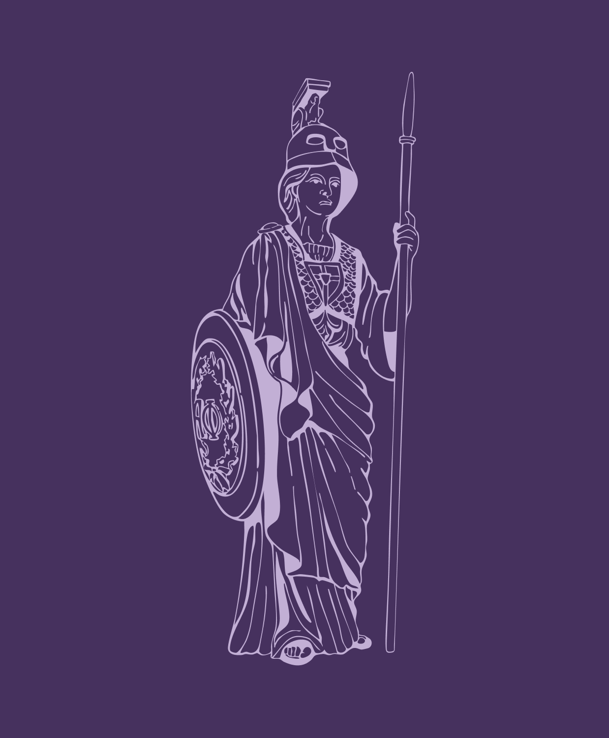 Sigma Alpha Epsilon Illustrations; Minerva, Firebrid, and Lion