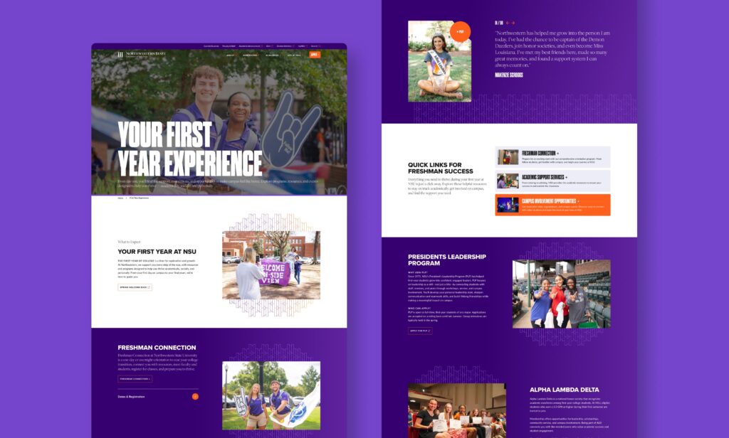 First-year web page