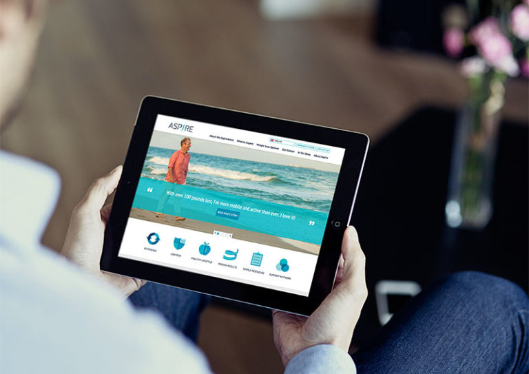 iPad and Tablet Design for a responsive website in the healthcare field by Push10