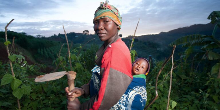 Women with Baby in Uganda for Innovations of Poverty Action