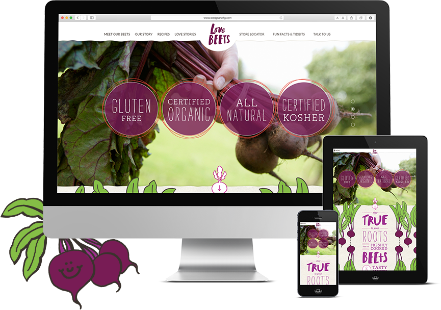 Responsive Website Design for Organic Food & Beverage Company