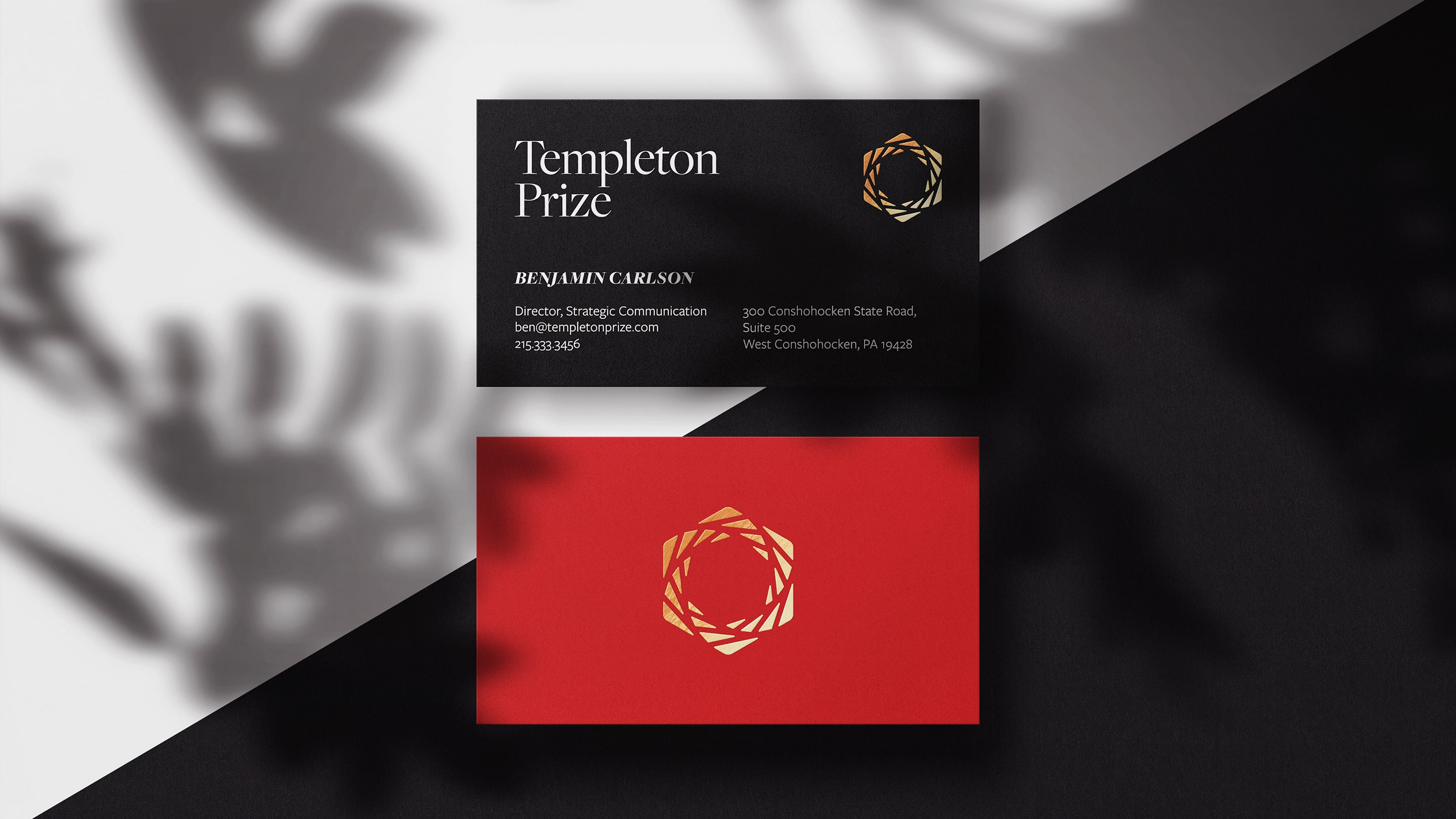 Business card design for mission-based organization corporate identity