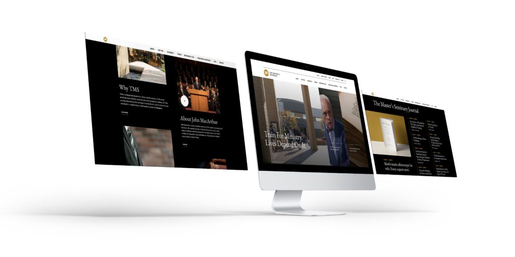 Web design for The Masters Seminary on desktop
